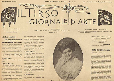 Vittoria Lepanto, Il Tirso marzo 1909